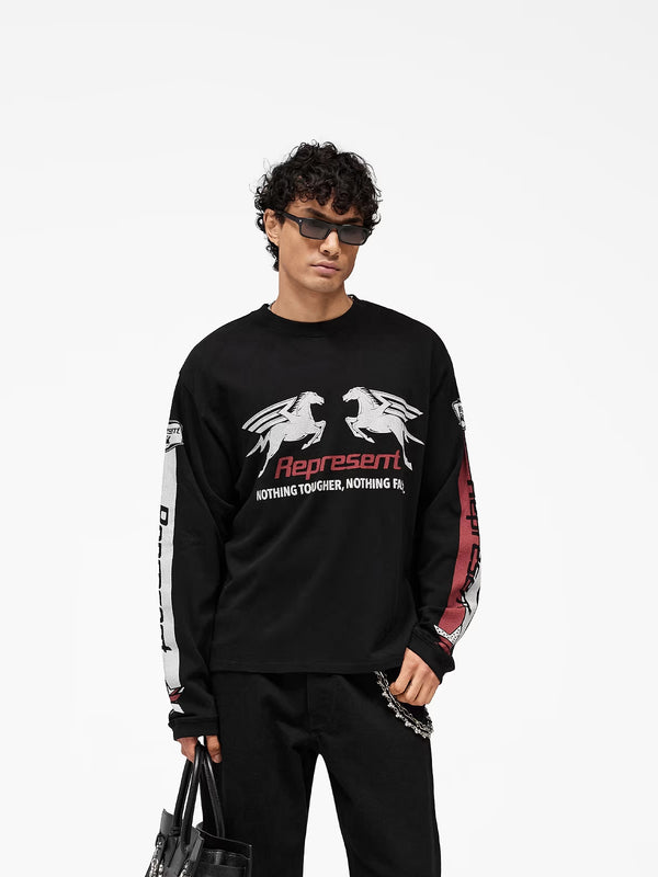 Mesh Pegasus Long Sleeve T-Shirt