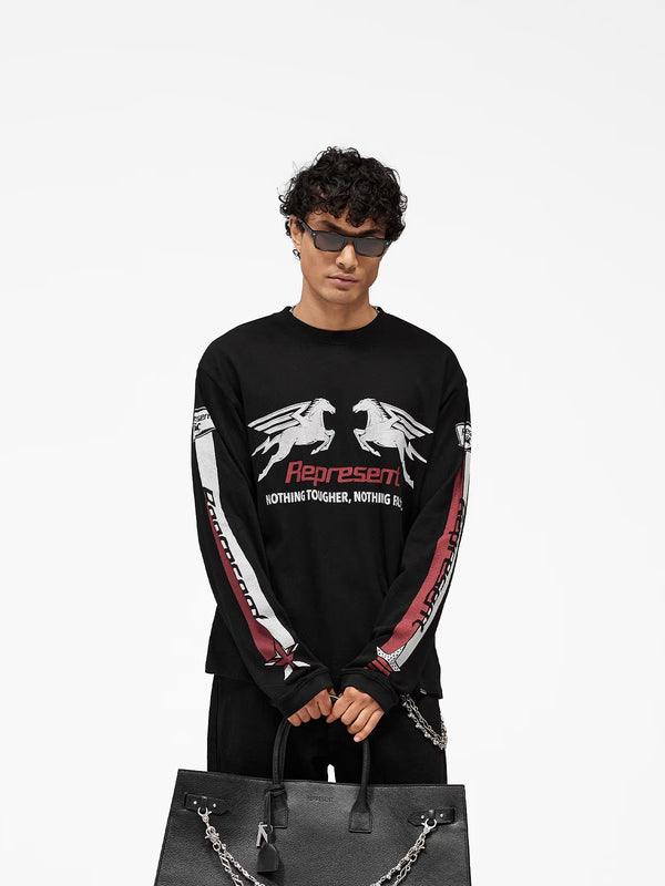 Mesh Pegasus Long Sleeve T-Shirt
