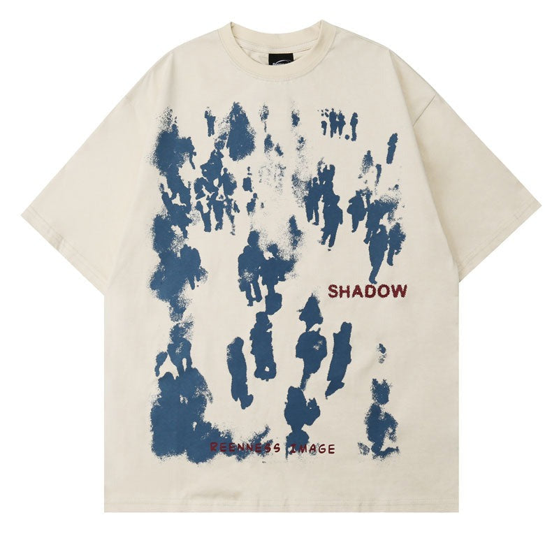 "Shadow Effect" Unisex Men Women Streetwear Graphic T-Shirt